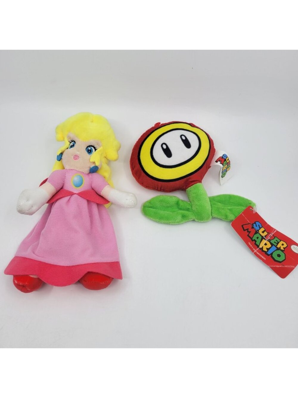 Nintendo Super Mario Bros - Princess Peach & Fire Flower Plush Lot - Good Stuff